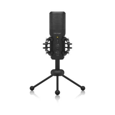 ⁧מיקרופון קונדנסר Cardioid עם חיבור USB ומעמד שולחני⁩ | ⁦Behringer BU200⁩