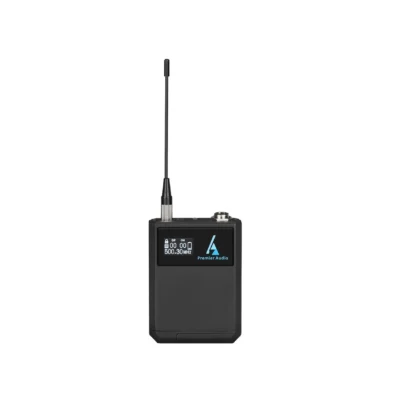 ⁧משדר חגורה UHF עם LCD ומיני XLR 4 פין⁩ | ⁦Premier Audio TXD-90B⁩