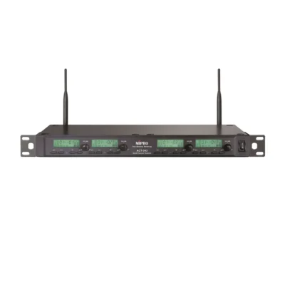 ⁧מקלט 4 ערוצים UHF דיוורסיטי עם LCD⁩ | ⁦MIPRO ACT-343⁩