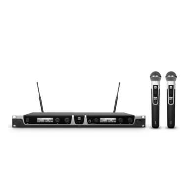 סט מיקרופון אלחוטי כפול UHF True Diversity | LD Systems U518 HHD 2