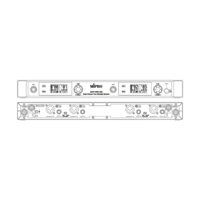 מקלט אלחוטי דיגיטלי Quad 5.8GHz | MIPRO ACT-5814A