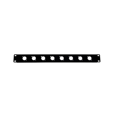 פנל 8 חורי XLR לארון זיווד 1U | P1U-8XLR