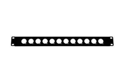 ⁧פנל ארון זיווד 12 חורי XLR גודל 1U⁩ | ⁦P1U-12XLR⁩