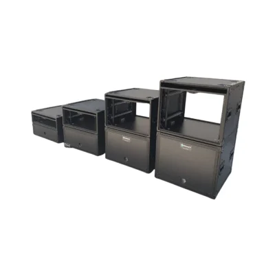 מארז Stack-Rack 19" 2U עם כיסויים נשלפים ומסילות מתכווננות | LIGHTEK KK2USD