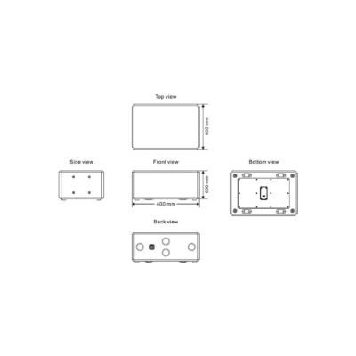 סאב פאסיבי 2x8" להתקנה על קיר | I22W