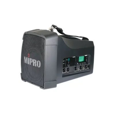 רמקול נייד נטען עם מקלט כפול אלחוטי 5.8GHz | MIPRO MA-200D