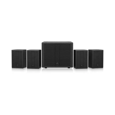 ⁧סט הגברה מוגבר לקיר/תקרה סאב 8" + 4 סאטלייט⁩ | ⁦Behringer SAT1004 Bundle⁩
