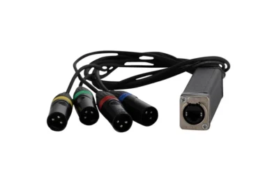 מתאם רשת ל-4 XLR זכר על כבל | CABLETEK SSDMX-MX4