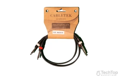 ⁧כבל Y⁩ | ⁦PL 6.3mm זכר לזוג PL 6.3mm זכר | CABLETEK DUL004/1M⁩