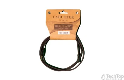 ⁧כבל מאריך מיני ג'ק 3.5mm זכר-נקבה⁩ | ⁦CABLETEK C-202/2M⁩