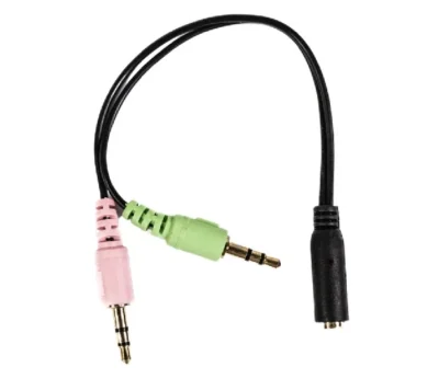 ⁧כבל פיצול אודיו נקבה 3.5mm ל-2 ג'ק 3.5mm⁩ | ⁦CABLETEK FPL3.5-2PL3.5⁩