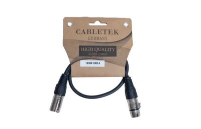 ⁧כבל XLR זכר לנקבה קצר⁩ | ⁦CABLETEK XX0.5⁩
