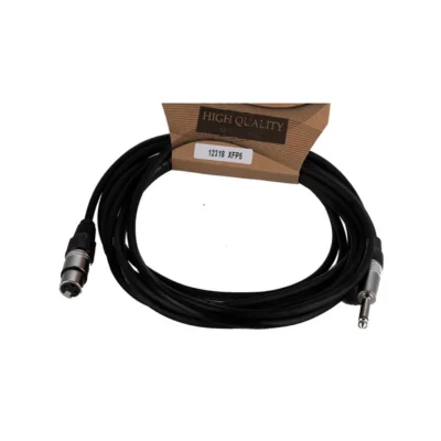 ⁧כבל מיקרופון XLR נקבה לג'ק 6.35 מ"מ⁩ | ⁦CABLETEK XFP5⁩