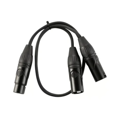 ⁧כבל Y פיצול XLR נקבה ל-2 XLR זכר⁩ | ⁦CABLETEK YXF2XM⁩