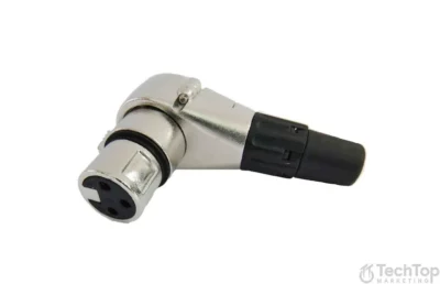 ⁧מחבר XLR נקבה 3 פין זוויתי⁩ | ⁦CABLETEK XFC3A⁩