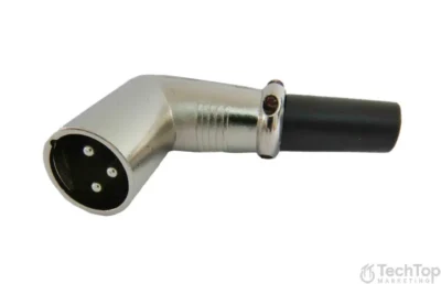 מחבר XLR זוויתי 90° זכר להלחמה | XMC3