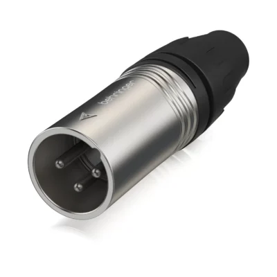 מחבר XLR זכר 3 פינים מתכת כסוף | Behringer X3M-SR