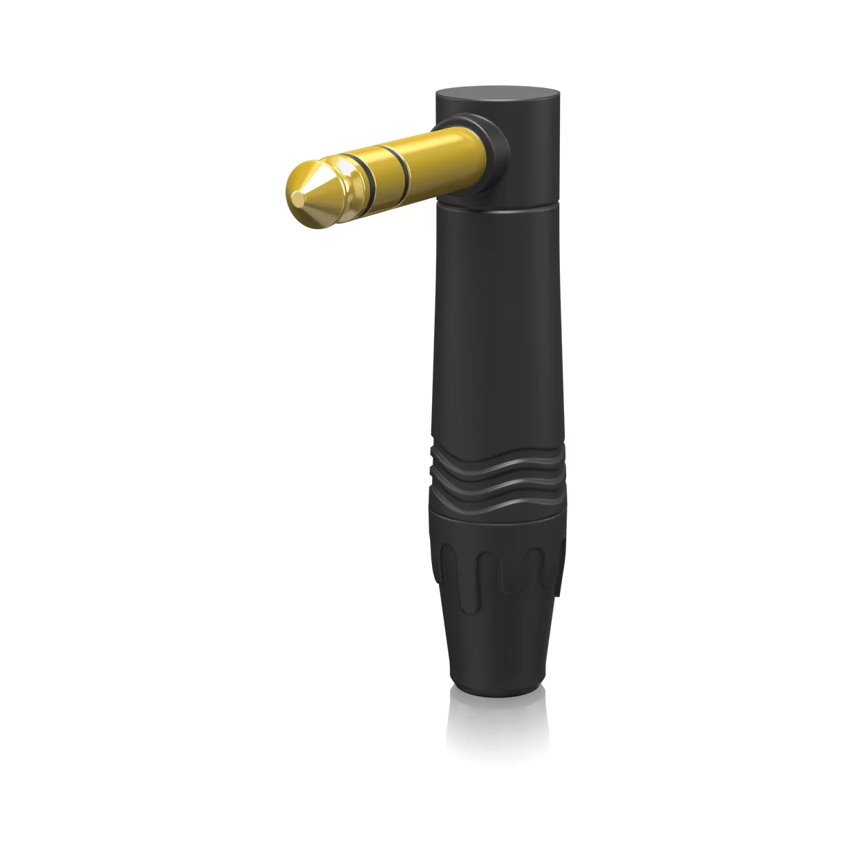 מחבר 1/4" TRS זכר זווית 90° מצופה זהב | Behringer 4SGR-BK