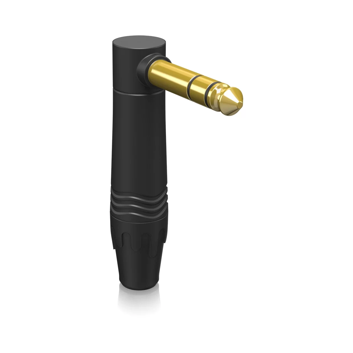 מחבר 1/4" TRS זכר זווית 90° מצופה זהב | Behringer 4SGR-BK – תמונה 2