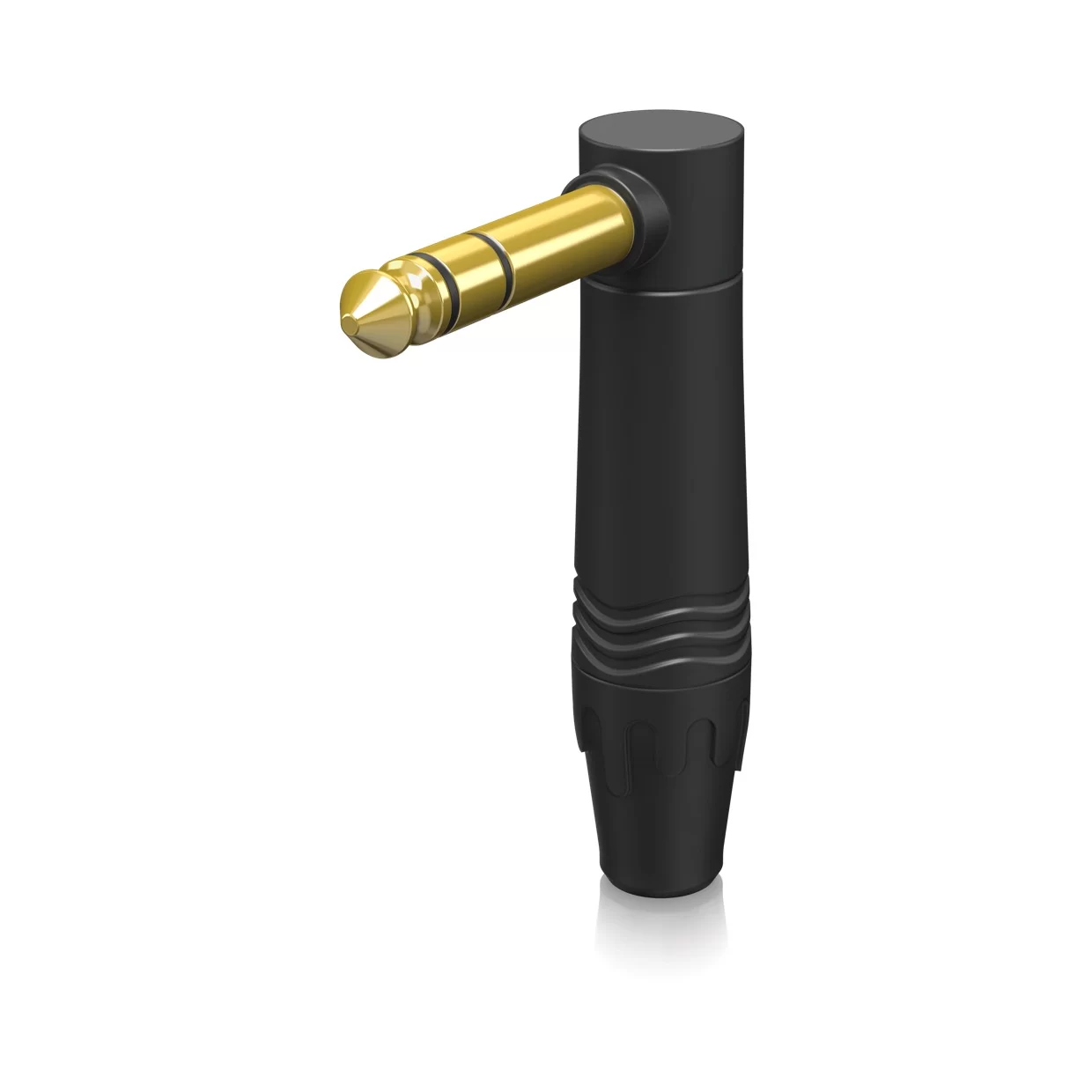 מחבר 1/4" TRS זכר זווית 90° מצופה זהב | Behringer 4SGR-BK – תמונה 3