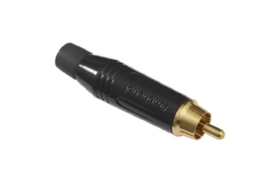 מחבר RCA לכבל שחור | Amphenol ACPR-BLACK