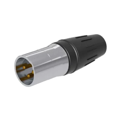 ⁧מחבר XLR זכר 3 פינים גוף נירוסטה⁩ | ⁦Seetronic SCHM3⁩