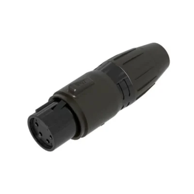 ⁧מחבר XLR נקבה 4 פינים עמיד מים IP67⁩ | ⁦SEETRONIC SCWF4-B-67⁩