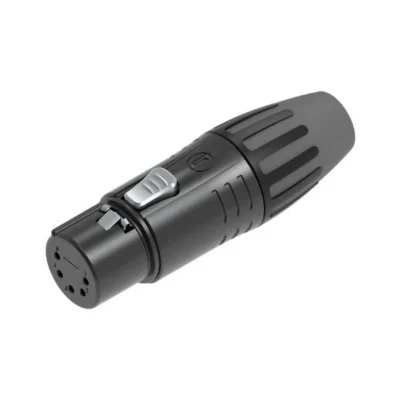 ⁧מחבר XLR נקבה 5 פין על כבל⁩ | ⁦SEETRONIC SCMF5-BG⁩