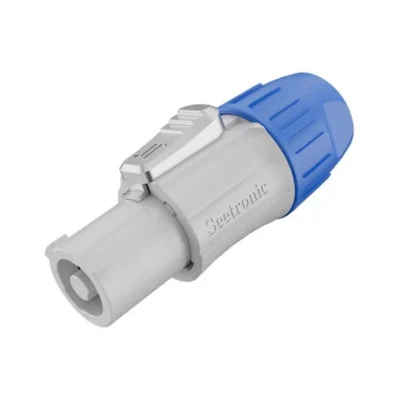 מחבר PowerCON כחול לכבל | SEETRONIC SAC3FCB