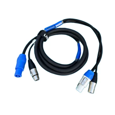 כבל מתח ואות DMX משולב עם POWERCON | LIGHTEK PDC-2