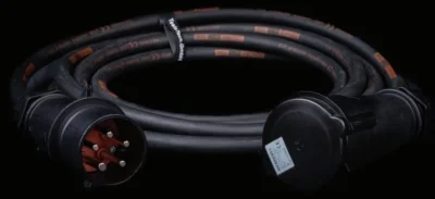 כבל חשמל תלת פאזי 32A לשימוש שטח | TeslaTech CEE32-5 30M