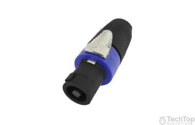 ⁧מחבר Speakon 4 פינים לכבל - כחול עם נעילה⁩ | ⁦CABLETEK SPKC-003⁩