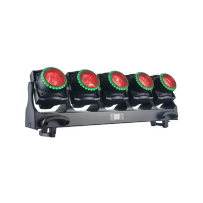 סט 2 פנסי אפקטים ממונעים עם 5 ראשי LED ומארז | LIGHTEK Tornado 5