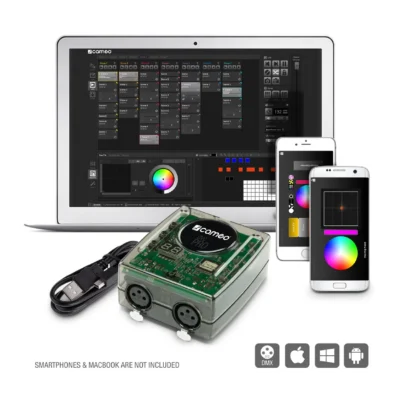 בקר תאורה USB to DMX עם WiFi ורישיון Daslight | Cameo DVC PRO