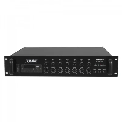מגבר כריזה 5 אזורים 360W | BTS 100 AMP2360 BT