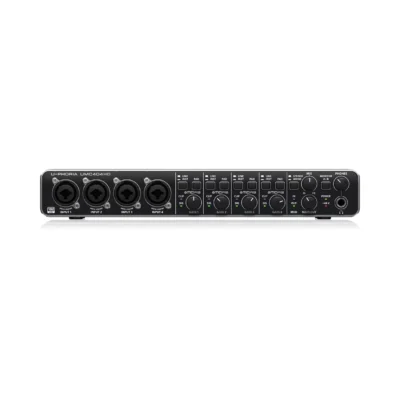 ⁧כרטיס קול 4x4 USB עם MIDI ופרה-אמפים Midas⁩ | ⁦Behringer UMC404HD⁩