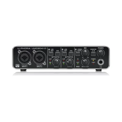 כרטיס קול USB עם MIDI 2 כניסות | Behringer UMC204HD