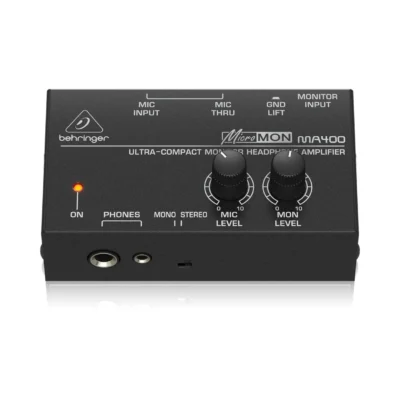 מגבר אוזניות קומפקטי לסטודיו ובמה | Behringer MA400