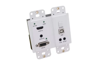 משדר HDMI/VGA ל-HDBaseT אקטיבי לקיר עם IR | HDCVT WPB200T