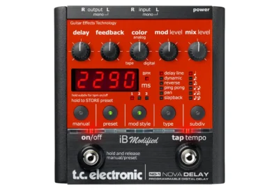 ⁧פדאל Delay 6 סוגים לגיטרה חשמלית⁩ | ⁦TC Electronic Nova Delay⁩