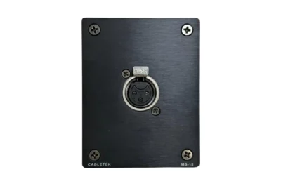 פנל XLR עם קופסת קיר שחור | AUDIOLIGHT MS-15 B