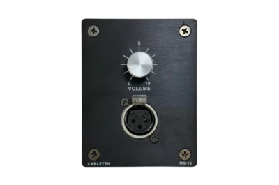 פנל XLR עם פוטנציומטר שחור | AUDIOLIGHT MS-16 B
