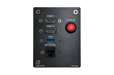 פנל חיבורים 2xHDMI USB RJ45 שחור | AUDIOLIGHT MS-69IR B
