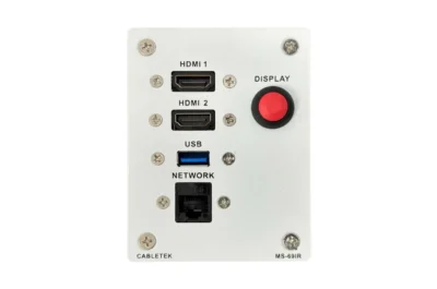 פנל חיבורים מולטימדיה HDMI USB RJ45 לבן | AUDIOLIGHT MS-69IR W