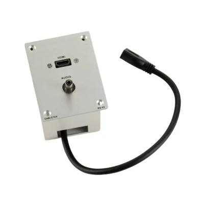 פנל HDMI ושקע PL 3.5mm ללא קופסא | CABLETEK MS-63