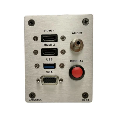 פנל קיר חיבורים HDMI, USB, VGA, Audio, IR | CABLETEK MS-68