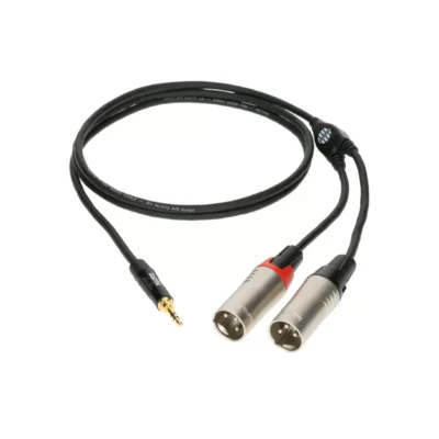 ⁧כבל Y מקצועי TRS 3.5mm ל-2x XLR זכר⁩ | ⁦KLOTZ KY9-300⁩