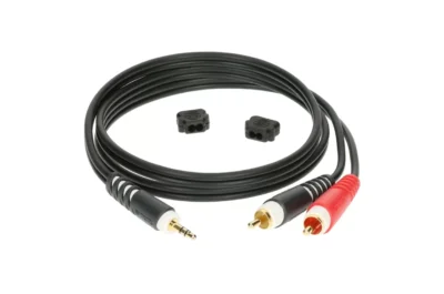 ⁧כבל 3.5mm סטריאו ל-2RCA מקצועי⁩ | ⁦KLOTZ AY7-0300⁩