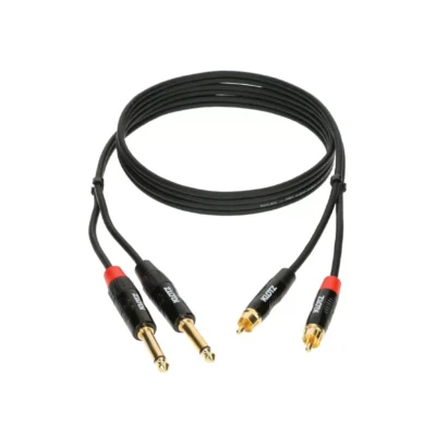 ⁧כבל 2xJack 6.35מ"מ - 2xRCA מקצועי⁩ | ⁦KLOTZ KT-CJ300⁩