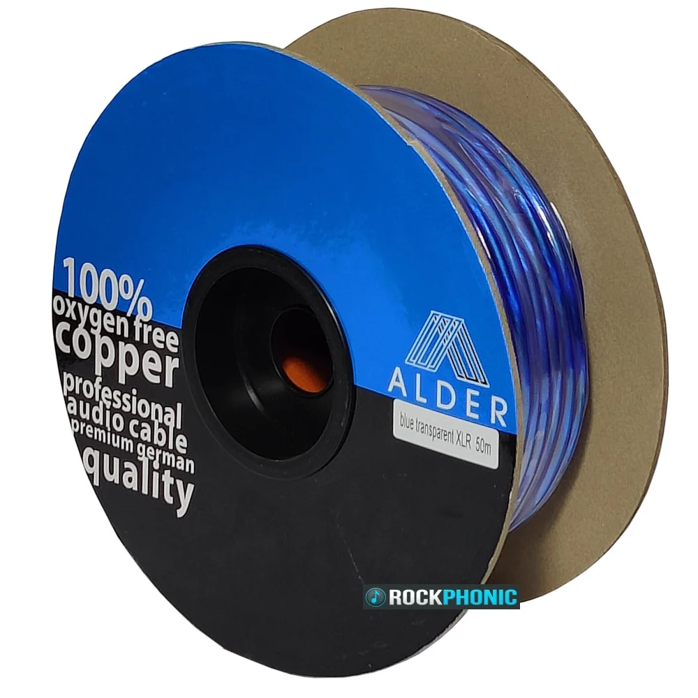 גליל כבל XLR 50 מטר | Alder Blue XLR-50m